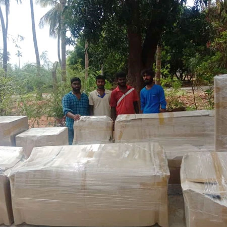 Packing of office furniture